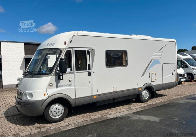 Integrerad husbil HYMER/ERIBA B 614 - Festbett- Klima -  - Solar -