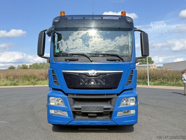 Grue montée sur camion MAN TGS 18.400 E6, Klima,Heckkran Hiab XS122 &Zange