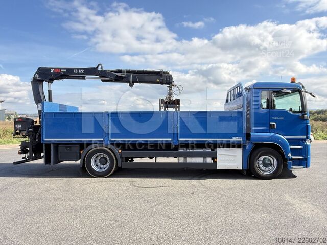 Grue montée sur camion MAN TGS 18.400 E6, Klima,Heckkran Hiab XS122 &Zange