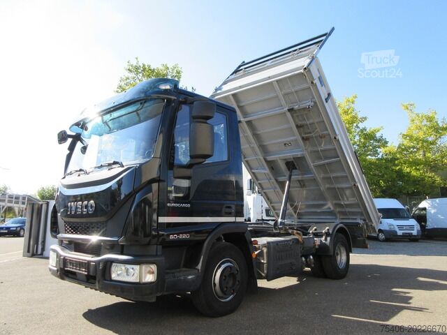 Trīspusēja pašizgāzēja furgons iveco Eurocargo 80-220 Dreiseitenkipper AHK Klima