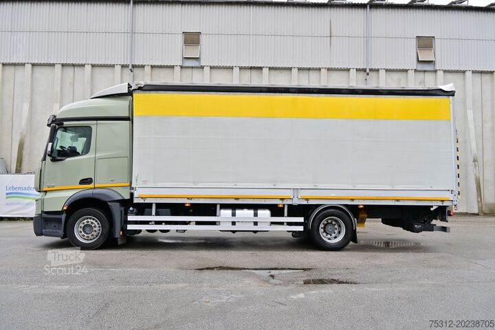 Valníkový nákladní automobil s plachtou Mercedes-Benz Actros 1845  Ersatzfahrzeug E6 Retarder LBW+FB