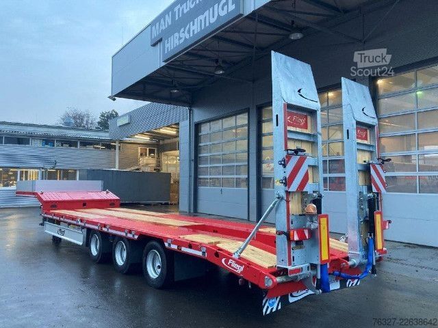Remorque porte-engins surbaissée Fliegl 3 Achs SattelTieflader SDS-S 470 T kurzf
