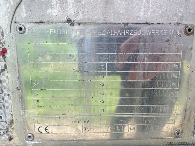 Serbatoio Feldbinder TSA 31.3-3 ADR / L4BH / 31.000 L / 3 Kammer (12...
