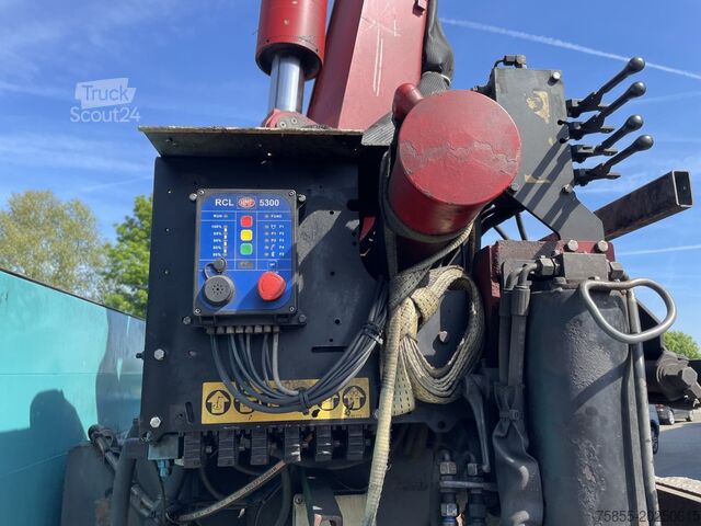 Boîte plate DAF XF105.410 Platform / HMF 2220 Crane + Remote / ...