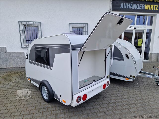 Koffer aanhanger trailershop TMC Mini Tommy schlafen campen reisen