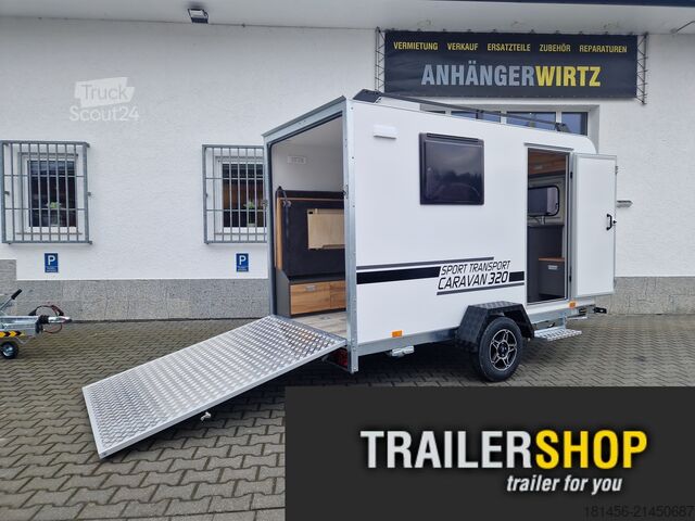 Koffer aanhanger Tomplan Motorrad Reisen Camp Sport Transport 320