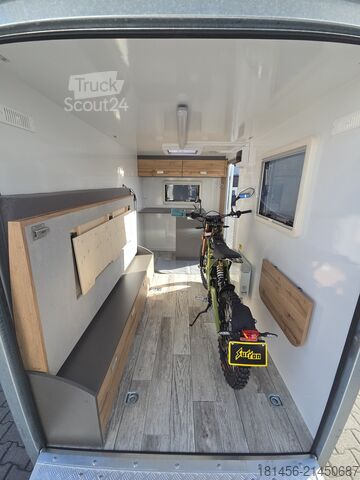 Koffer aanhanger Tomplan Motorrad Reisen Camp Sport Transport 320