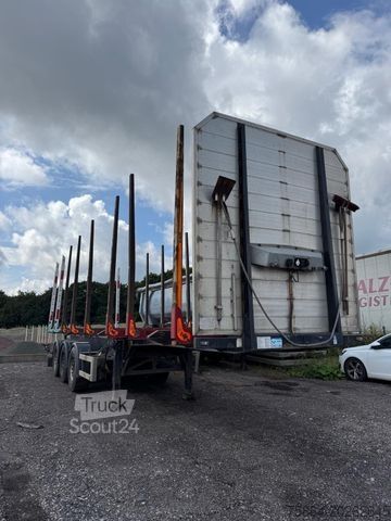 Holztransport Auflieger  BEFA , Rungenauflieger