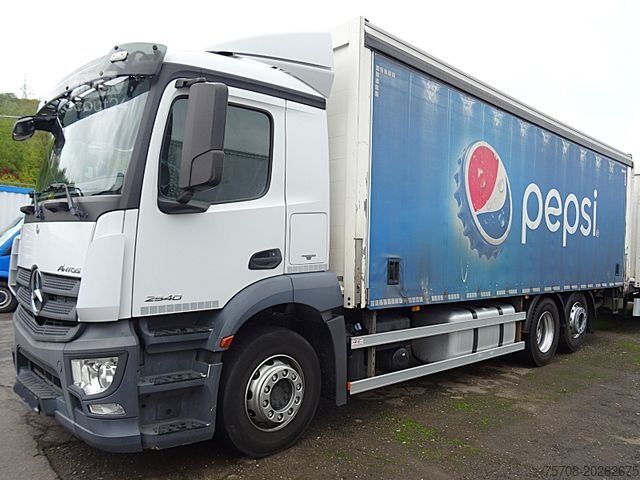 Valníkový nákladní automobil s plachtou MERCEDES-BENZ 2540 Antos*SafeServer*38 Pal.*2x 2,5 to LBW*Ret.