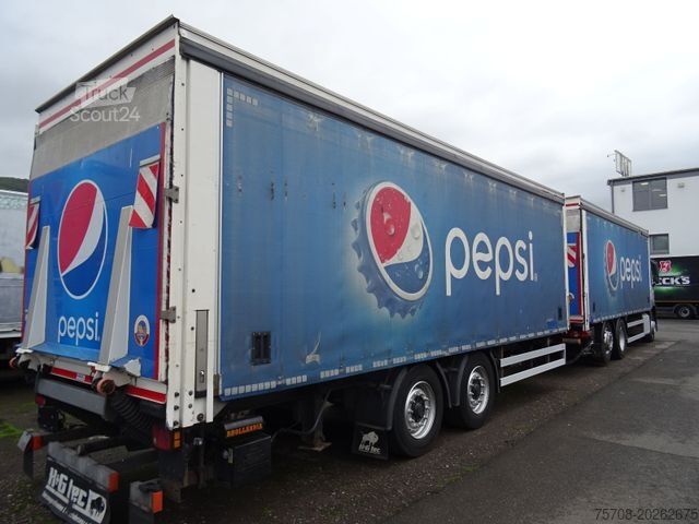Plattewagen met zeil MERCEDES-BENZ 2540 Antos*SafeServer*38 Pal.*2x 2,5 to LBW*Ret.