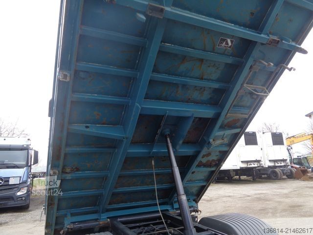 Benne tri-benne MERCEDES-BENZ Atego 822 Meiller AHK Hydraulik Kippanhänger