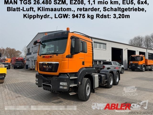 Cap tractor standard MAN TGS 26.480 SZM 6x4 Klima Retarder Kipphydr.