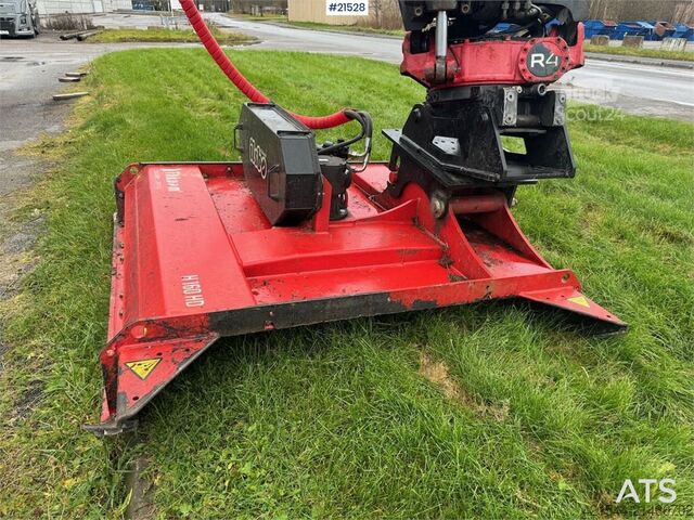 Bras de la pelle Huddig 1260C Backhoe w/ Palfinger crane, Lift, rototilt a