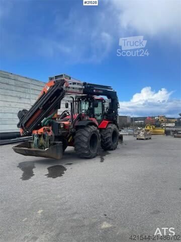 Exkavátor kar Huddig 1260C Backhoe w/ Palfinger crane, Lift, rototilt a