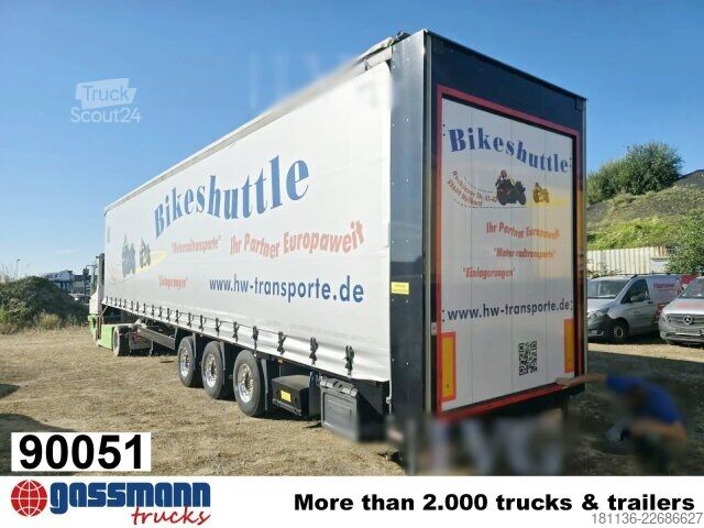 Polpriklopnik Krone SD 27, Motorradtransporter, Liftachse,
