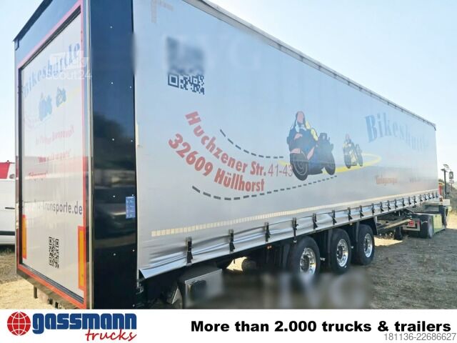 Polpriklopnik Krone SD 27, Motorradtransporter, Liftachse,