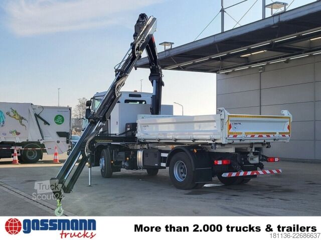 Tovornjak prekucnik Renault C 430 4x2, Kran Hiab X-HiDuo 138 ES-3, Funk