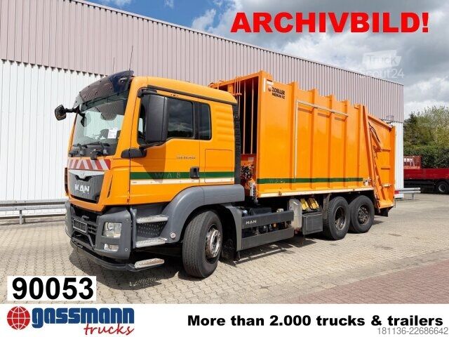 Smetiarsko vozilo MAN TGS 26.320 6x2-4 BL, Lenk-/Liftachse, Haller