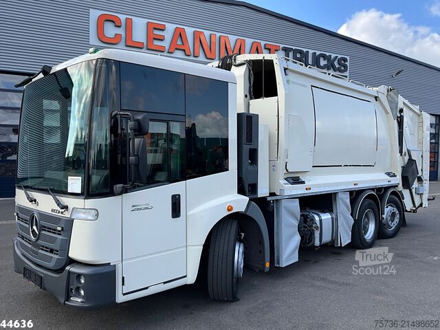 Pojazd do zbiórki odpadów Mercedes Econic 2630 Euro 6 Norba MF 300 18m³ 2 comparti...