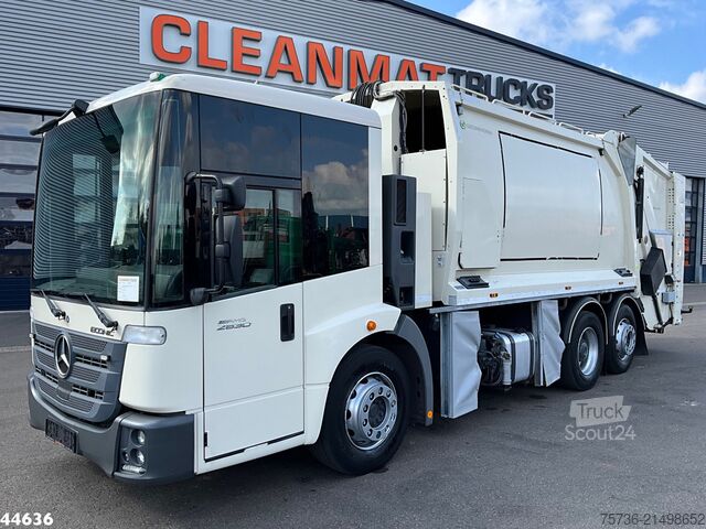 Pojazd do zbiórki odpadów Mercedes Econic 2630 Euro 6 Norba MF 300 18m³ 2 comparti...