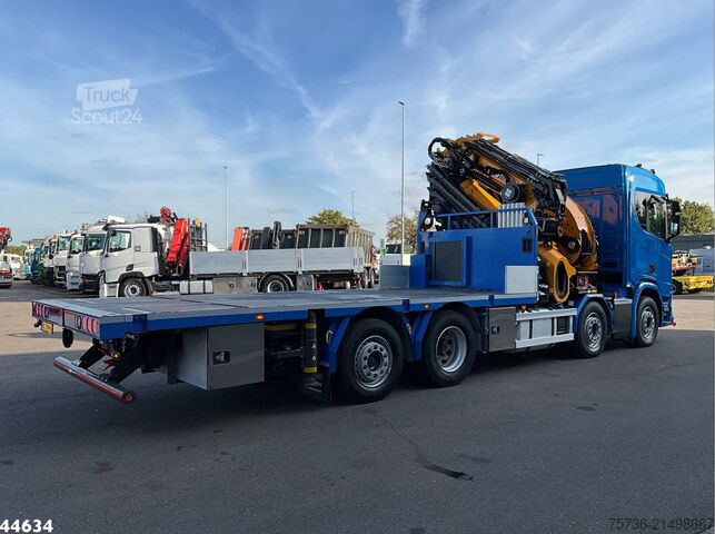 Camion-grue Scania R 540 Euro 6 Effer 100 Tonmeter laadkraan + Fly...