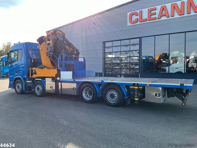 Camion-grue Scania R 540 Euro 6 Effer 100 Tonmeter laadkraan + Fly...