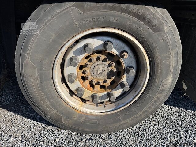 Open semitrailer with tarp Schmitz Cargobull 3 achs Mega Hubbdach 445 Portal UNFALL