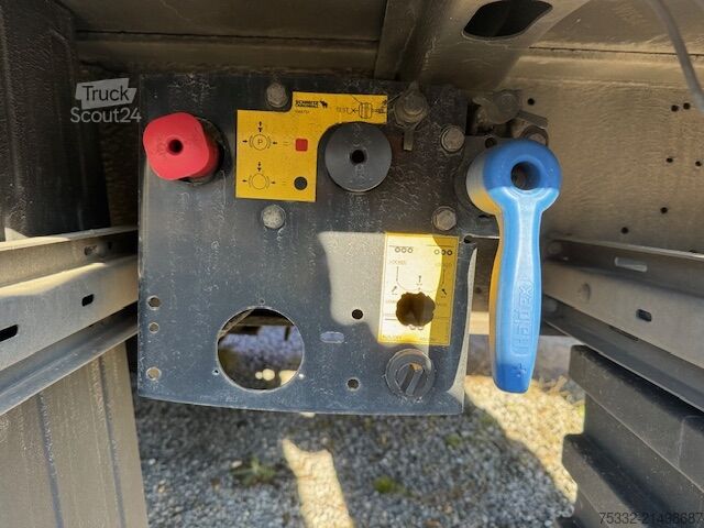 Open semitrailer with tarp Schmitz Cargobull 3 achs Mega Hubbdach 445 Portal UNFALL