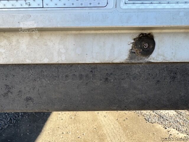 Open semitrailer with tarp Schmitz Cargobull 3 achs Mega Hubbdach 445 Portal UNFALL