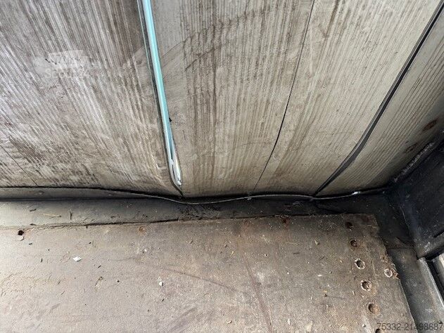 Open semitrailer with tarp Schmitz Cargobull 3 achs Mega Hubbdach 445 Portal UNFALL