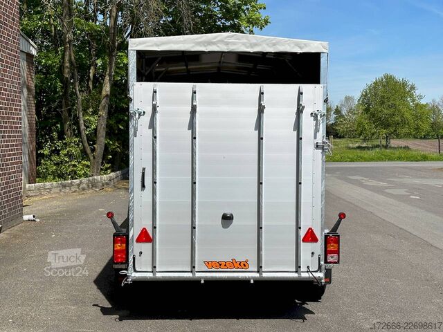  Vezeko VT 2000 | RAMPE-/TÜR-KOMBI 320X160X190CM VIEHANHÄNGER | RAMPENGUMMI | LÜFTUNG | BOXENSTANGE