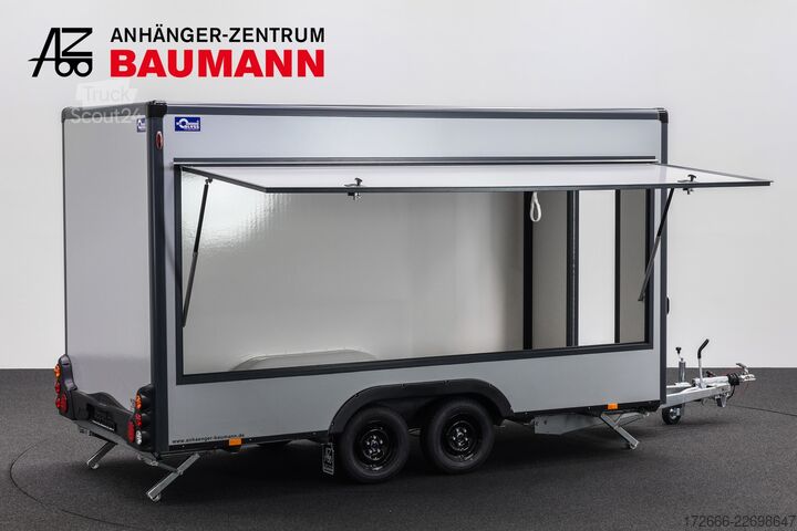  Blyss HB20421HT | PREMIUM AERO | GRAU 420X200X230CM 2000KG VERKAUFSANHÄNGER