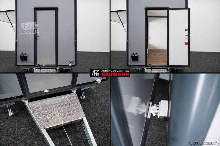  Blyss HB20421HT | PREMIUM AERO | GRAU 420X200X230CM 2000KG VERKAUFSANHÄNGER