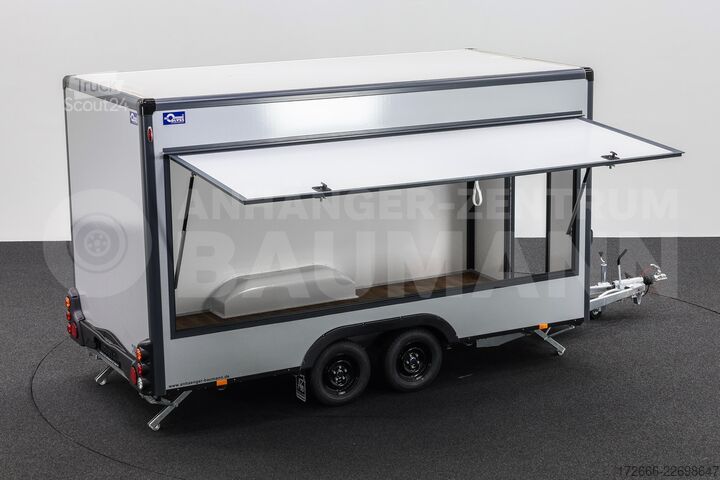  Blyss HB20421HT | PREMIUM AERO | GRAU 420X200X230CM 2000KG VERKAUFSANHÄNGER