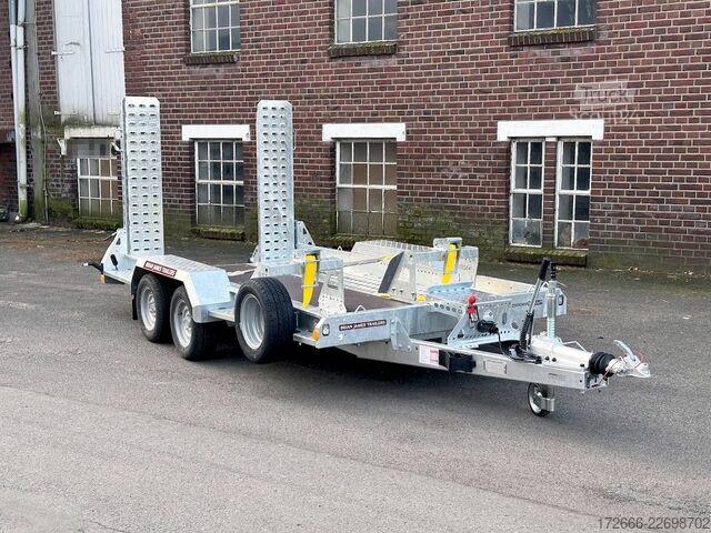  Brian James Trailers DIGGER PLANT 543-3717-35-2-12 | TRACSTRAP | EINZELRAMPEN 370X170CM 3500KG BAUMASCHINENANHÄNGER