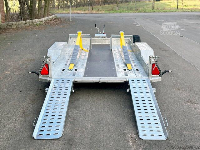  Brian James Trailers DIGGER PLANT 543-3717-35-2-12 | TRACSTRAP | EINZELRAMPEN 370X170CM 3500KG BAUMASCHINENANHÄNGER