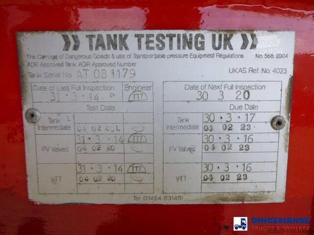 Depósito Lakeland Fuel tank alu 42.8 m3 / 6 comp