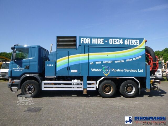 Vacuum truck Scania G 440 6X4 Saugbagger / vacuum excavator
