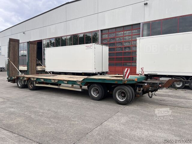 Low loader trailer Humbaur HTD 409525-4A  4 Achs Tiefladeranhänger
