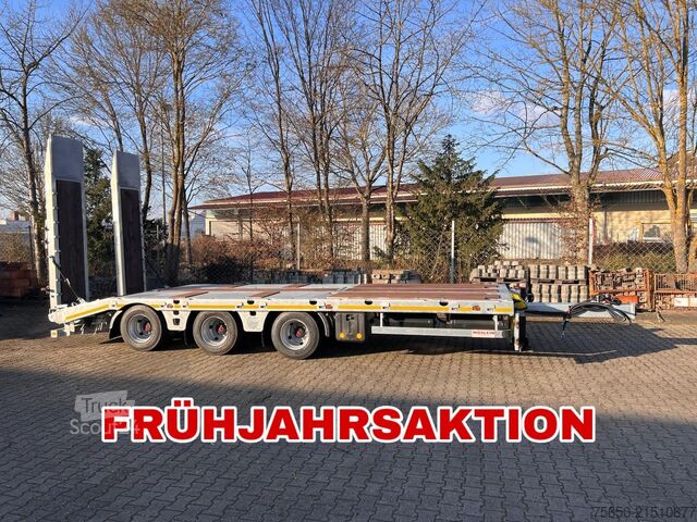 Lavtloader trailer Möslein TT 34 Zugrohr Gerade  34 t GG Tridem- Tieflader 3 Achs, gelenktNeufahrzeug