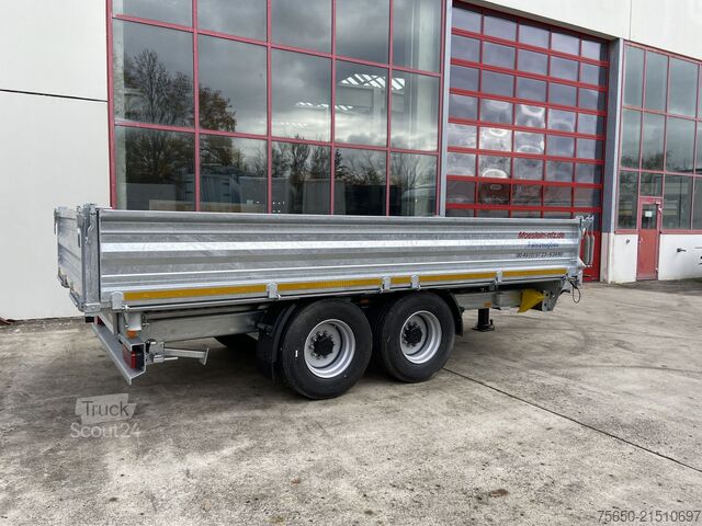 Tipvognstrailer Möslein TTD 14  5,70 m  14 t Kipper Tieflader 5,70 m lang, Breite Reifen-- Neufahrzeug --