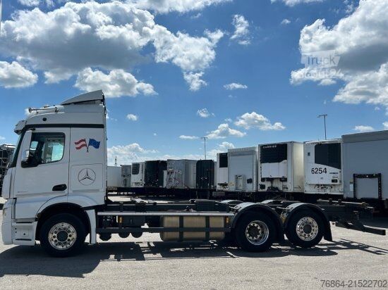 Camion porte-caisses amovibles MERCEDES-BENZ ACTROS 2545 6X2 BDF E6, RETARDER, ALUFELGEN