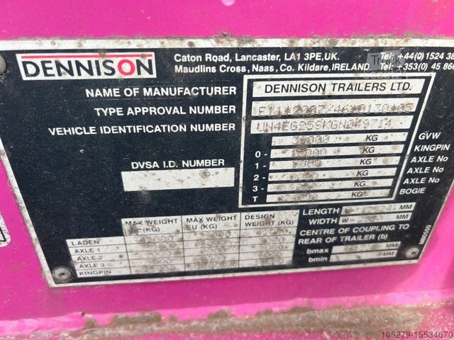 Auflieger-Wechselfahrgestell Dennison DENNISON 3 Achs Cont. Chassis
