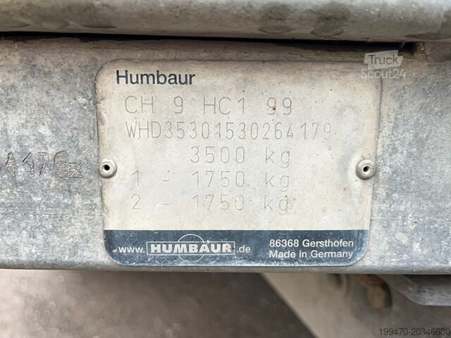 Dieplader oplegger Humbaur CH9