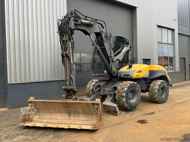 Mobiele graafmachine Mecalac 12MTX incl. 3 x bucket