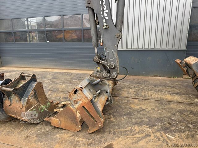 Mobiele graafmachine Mecalac 12MTX incl. 3 x bucket