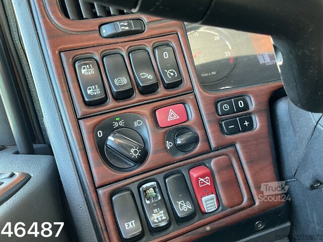Volquete con grúa Scania P 400 8x4 Retarder HMF 16 Tonmeter Z-kraan