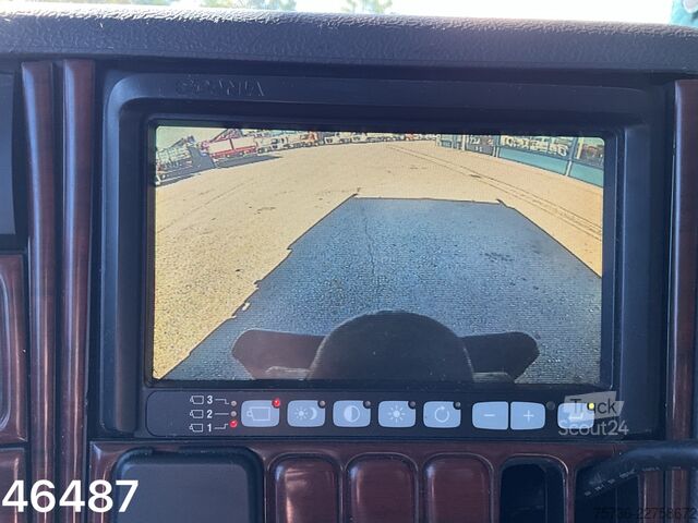 Volquete con grúa Scania P 400 8x4 Retarder HMF 16 Tonmeter Z-kraan
