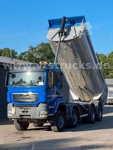 Tipper truck MAN TGS 35.480 8x8 Kipper Euro5 orig. Km Blatt/Blatt