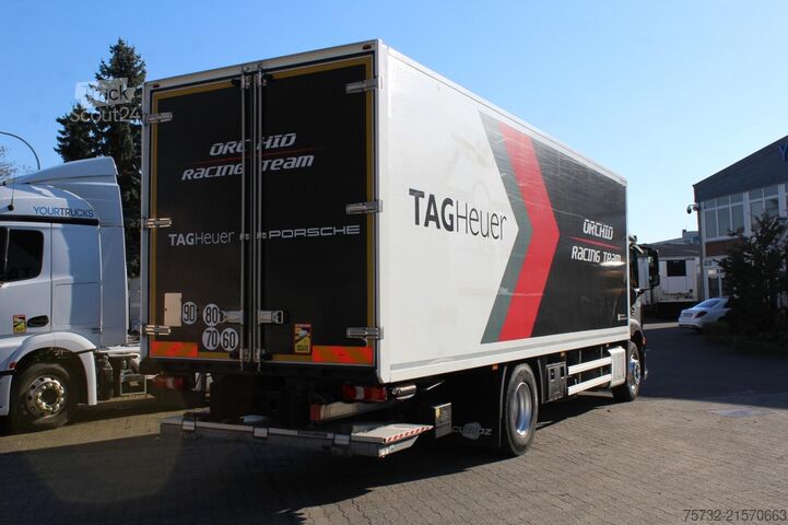 Box truck Mercedes-Benz Antos 1833 E6 Koffer 8,4m   LBW 2t   Klima